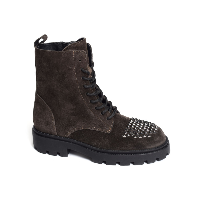 AGNES 5307 Marron Foncé, Boots Alpe