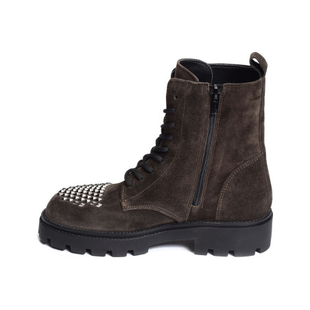 AGNES 5307 Marron Foncé, Boots Alpe