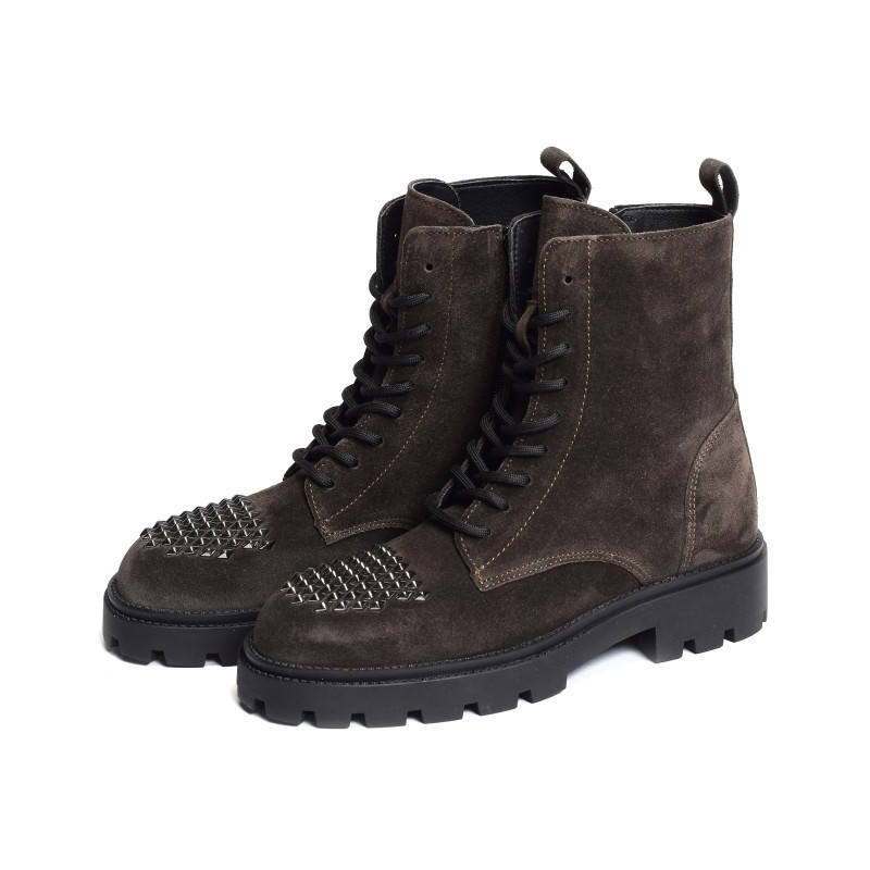 AGNES 5307 Marron Foncé, Boots Alpe