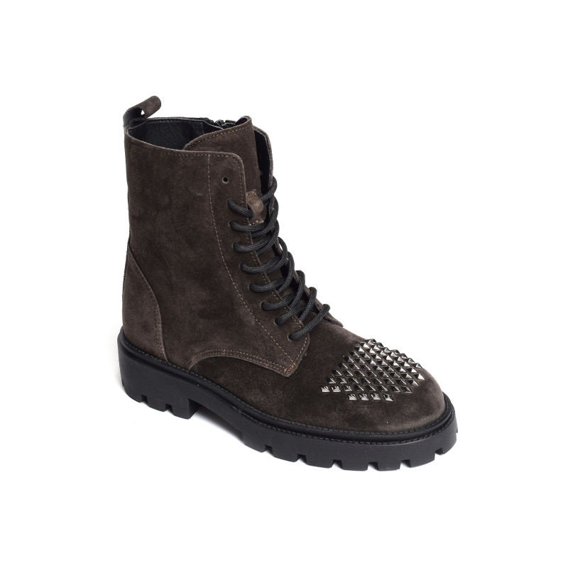 AGNES 5307 Marron Foncé, Boots Alpe