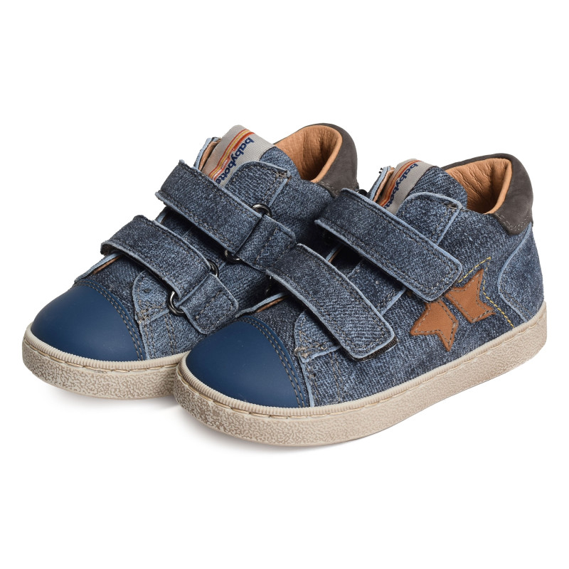 ATCHOUM VELCRO Jeans, Chaussures à Scratch Babybotte