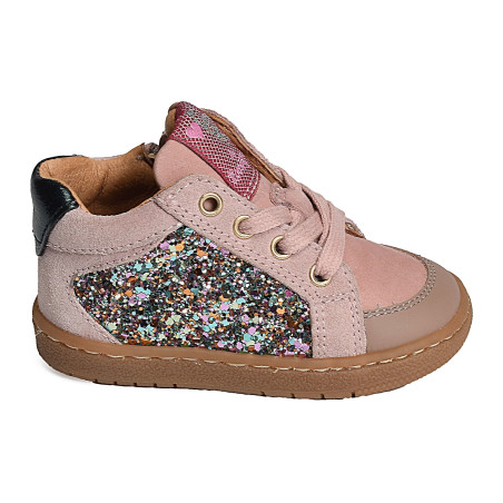 5093 Rose Glitter, Chaussures à Lacets Romagnoli