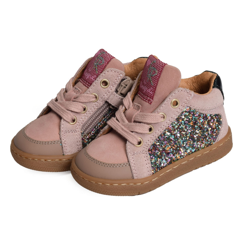 5093 Rose Glitter, Chaussures à Lacets Romagnoli