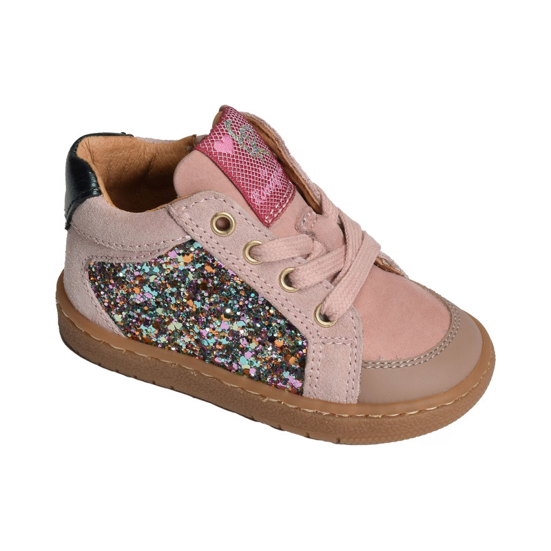 5093 Rose Glitter, Chaussures à Lacets Romagnoli