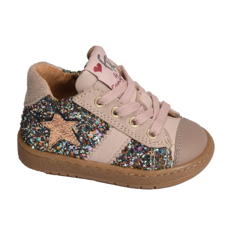 5092 Rose Glitter, Chaussures à Lacets Romagnoli