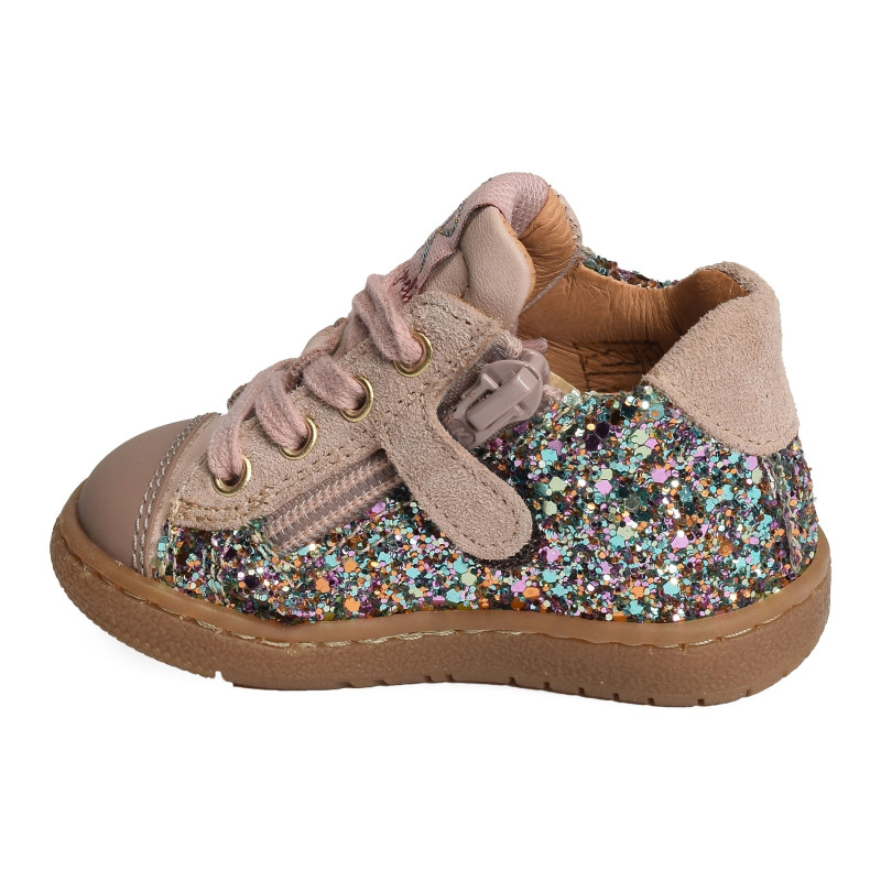 5092 Rose Glitter, Chaussures à Lacets Romagnoli