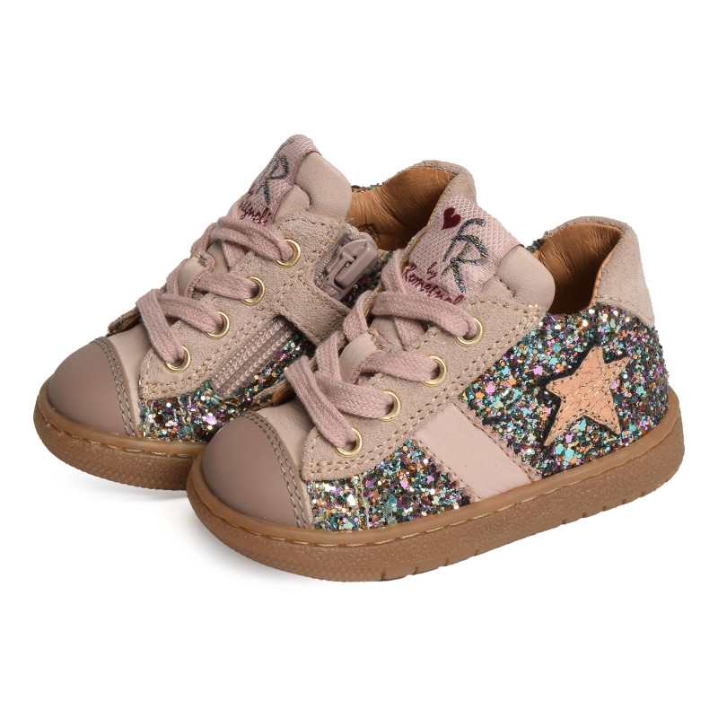 5092 Rose Glitter, Chaussures à Lacets Romagnoli