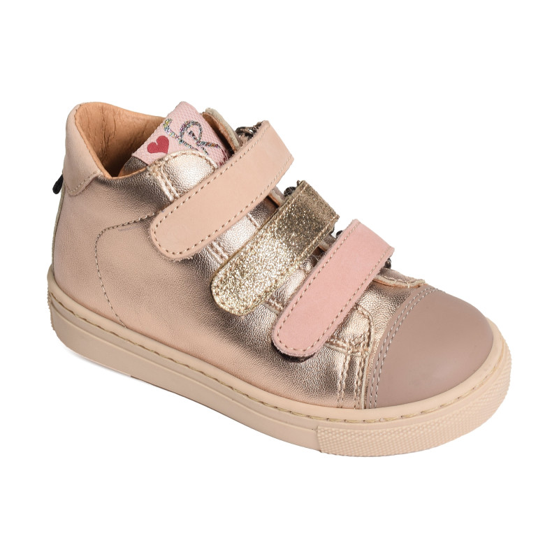 5335 Rose Clair, Chaussures à Scratch Romagnoli