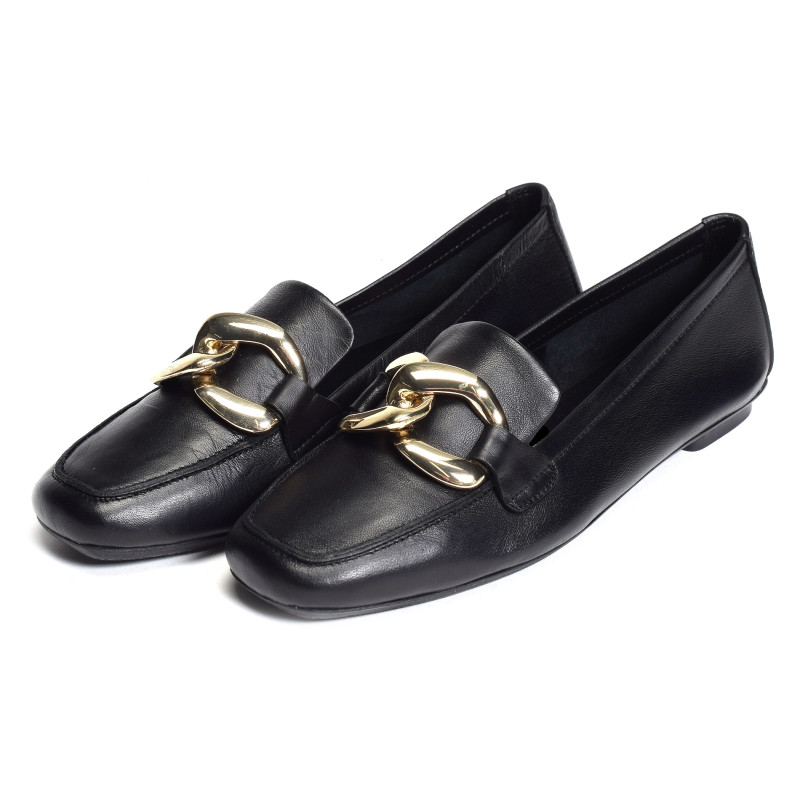 HASTER Noir, Mocassins Reqins