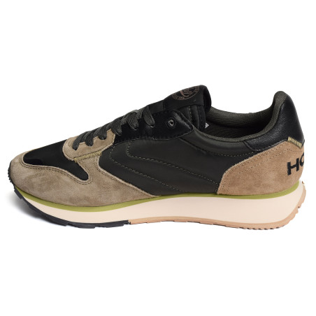 PELLA Kaki Taupe, Baskets running Hoff