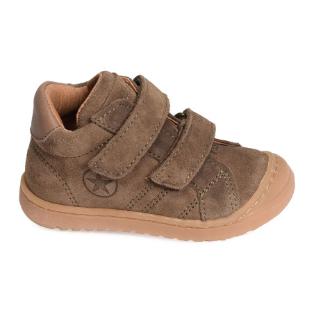 THOR BOY Taupe, Chaussures à Scratch Bisgaard