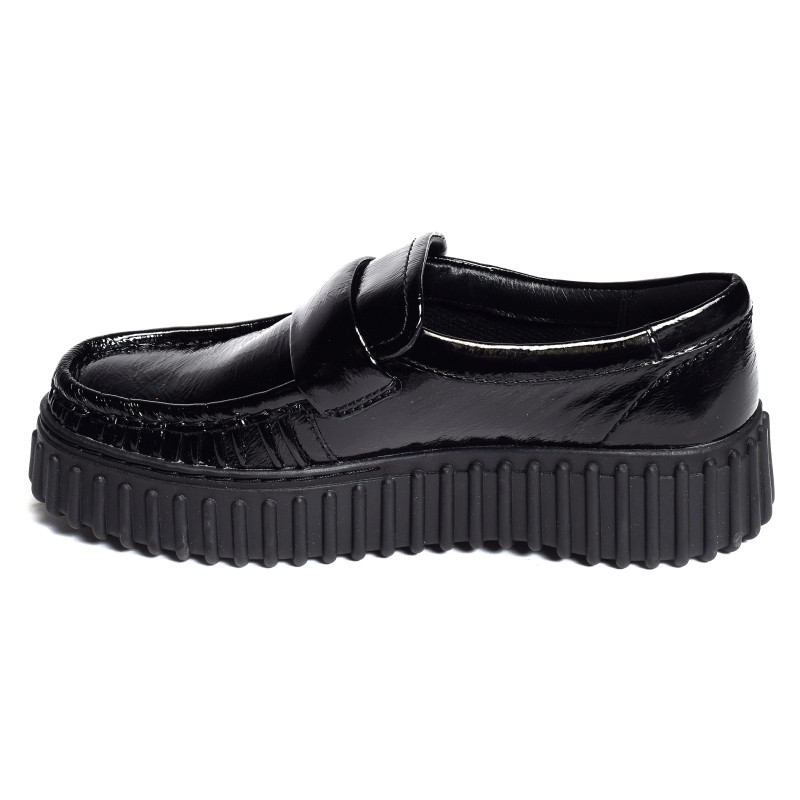 TORHILL MOCC Verni Noir, Mocassins Clarks