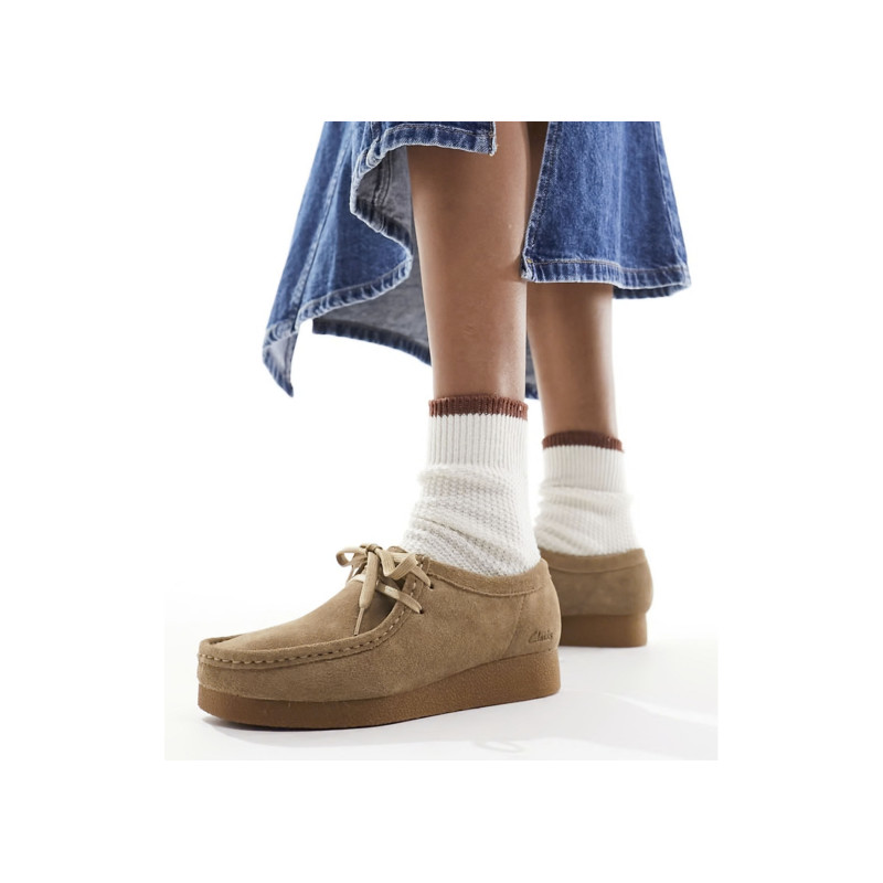 WALLABEE EVO SH Sand, Richelieus Clarks