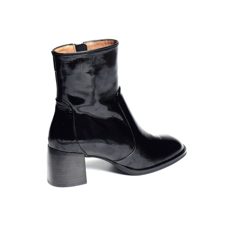 JAMELLA Verni Noir, Bottines Rosemetal