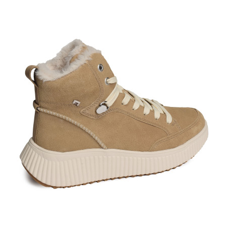 W1771 Beige, Baskets montantes Rieker