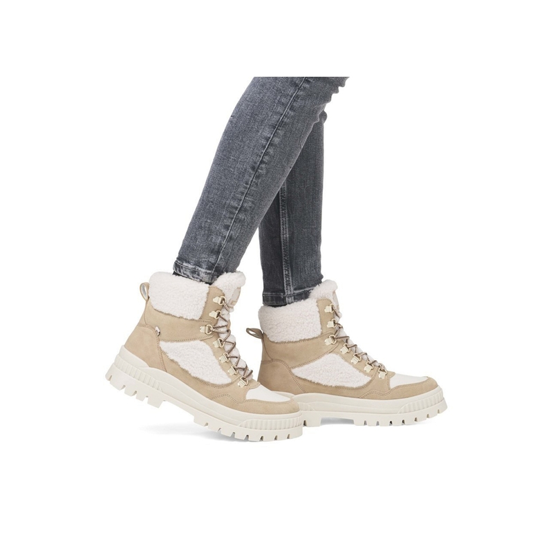 W2173 Beige Blanc, Boots Rieker