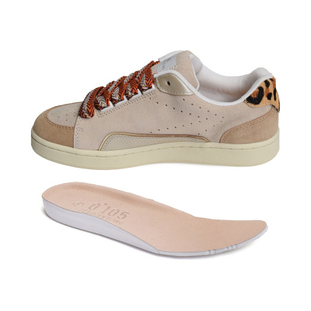 AVRIL Beige Léopard, Sneakers basses 0-105