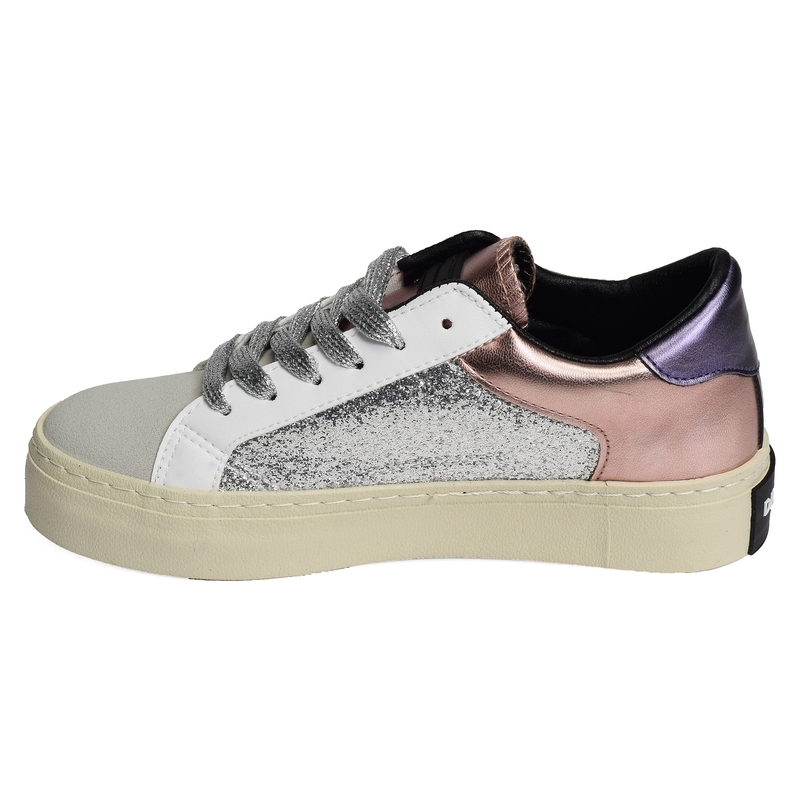 HALF MOON LOW Argent, Sneakers basses D.Franklin