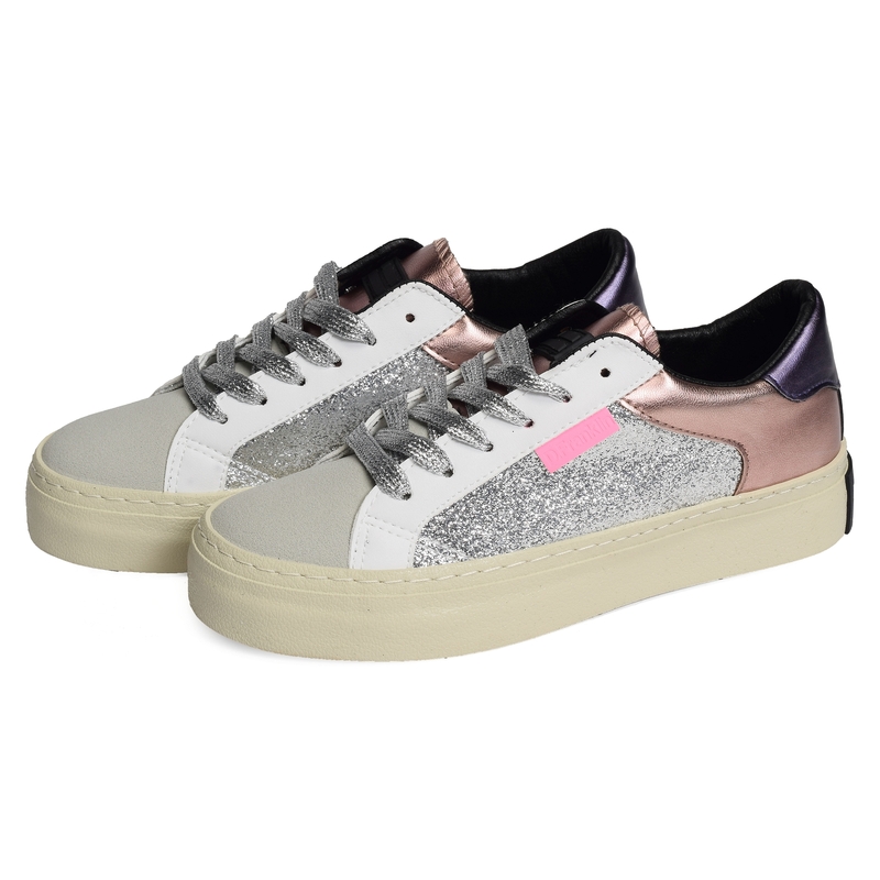 HALF MOON LOW Argent, Sneakers basses D.Franklin