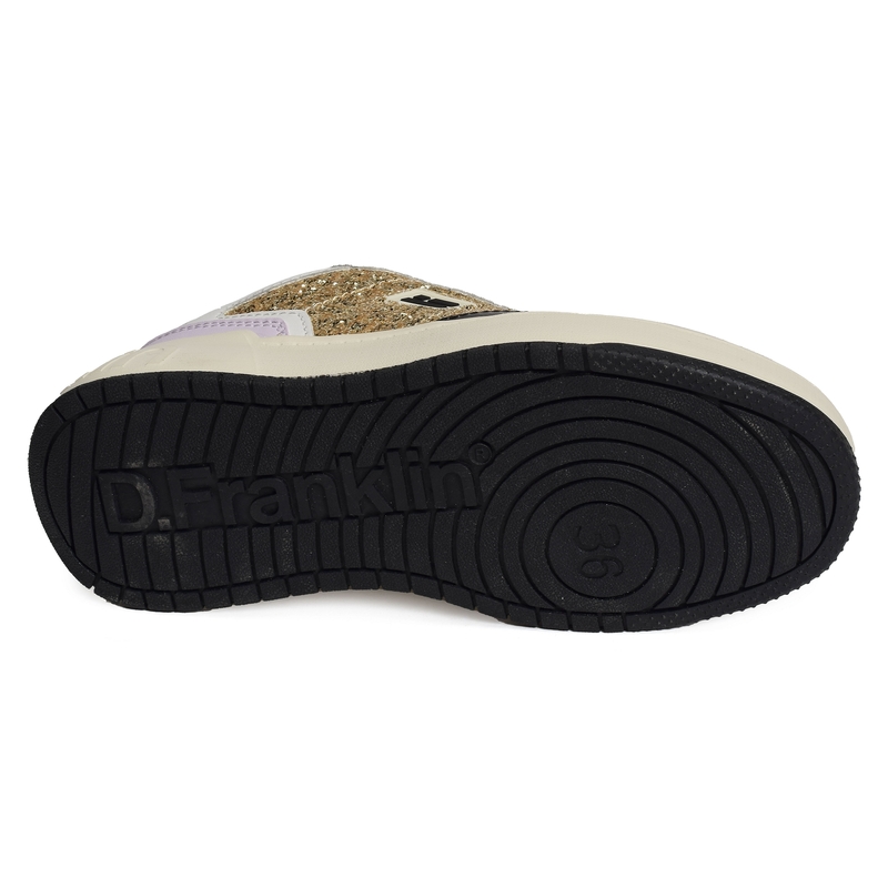 COURT STICH Gold, Sneakers basses D.Franklin