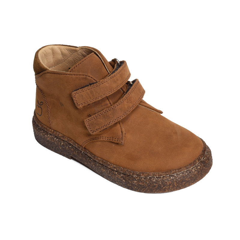 TRIX EASY Cognac, Chaussures à Scratch Pom d'Api