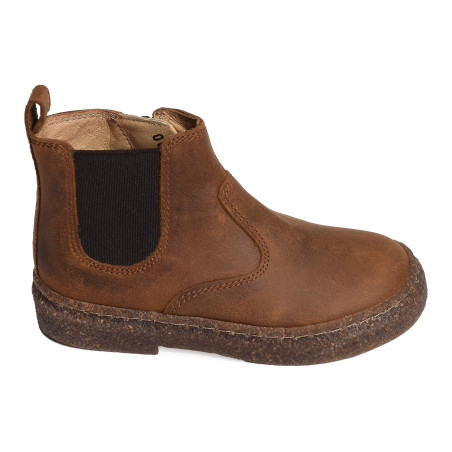 TRIX JOD ZIP Cognac, Chelsea boots Pom d'Api