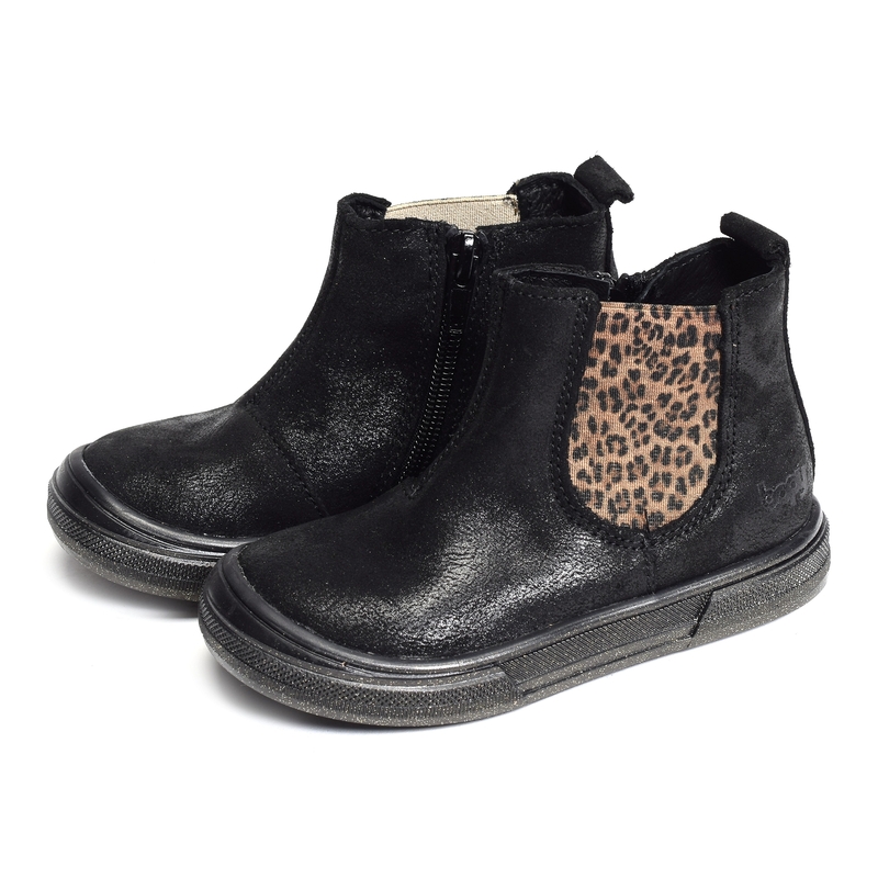 SEBESTAR Noir Léopard, Chelsea boots Bopy