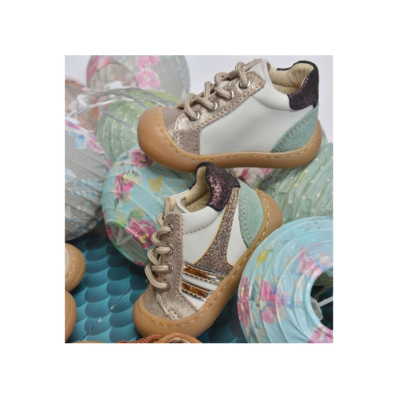 LINDA Or Multicolore, Chaussures à Lacets Bellamy