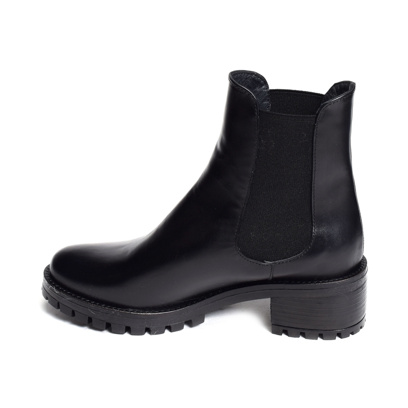 14120 Noir, Chelsea boots Qootum