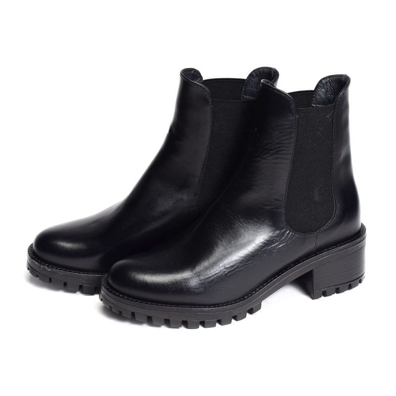 14120 Noir, Chelsea boots Qootum