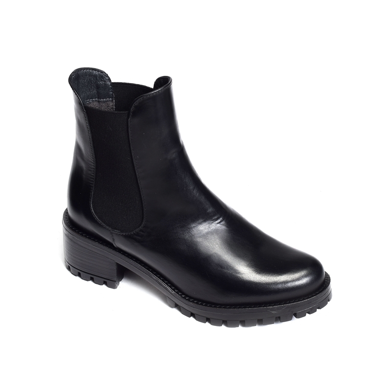 14120 Noir, Chelsea boots Qootum