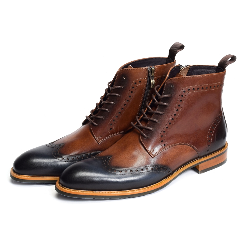 BOLOGNA Marron Bleu, Boots Kdopa