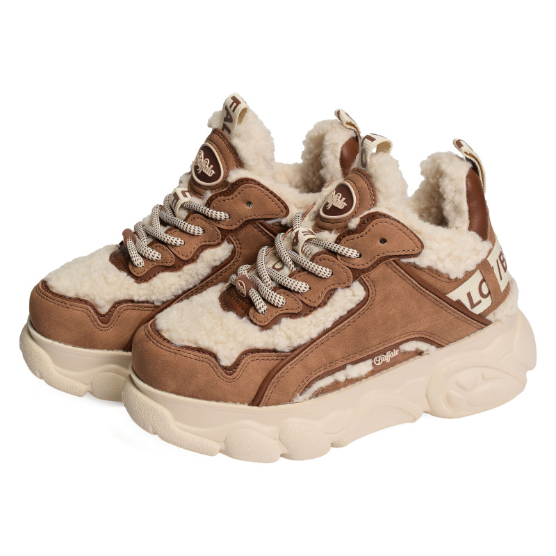 CLD CHAI WARM Beige Marron, Sneakers basses Buffalo