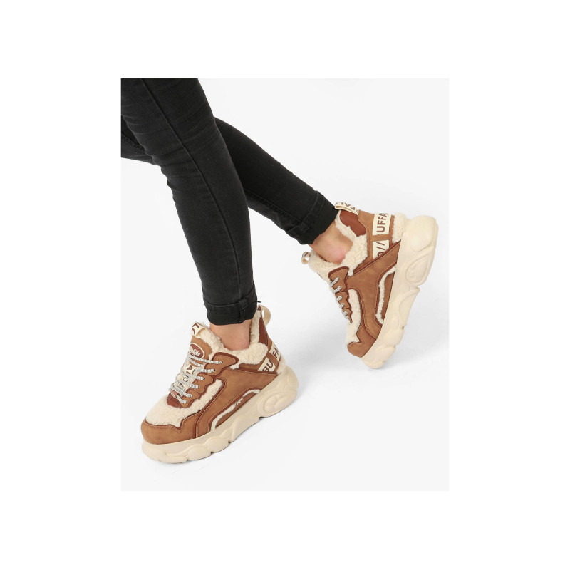 CLD CHAI WARM Beige Marron, Sneakers basses Buffalo