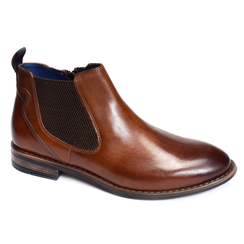 AMROS AO530 Cognac, Chelsea boots Bugatti