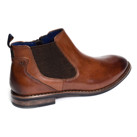 AMROS AO530 Cognac, Chelsea boots Bugatti