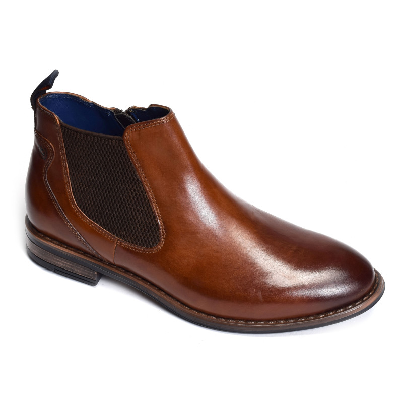 AMROS AO530 Cognac, Chelsea boots Bugatti