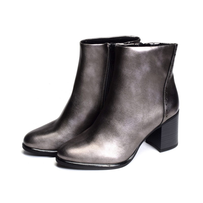 25391 Gris Métallisé, Bottines Marco Tozzi