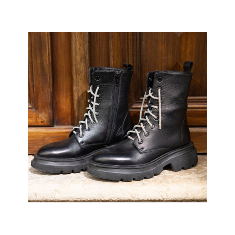 IBERSON Noir, Bottines & Boots Rosemetal