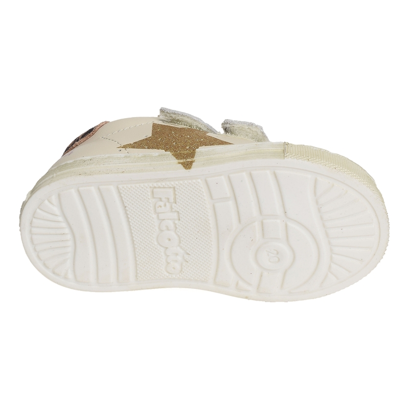 SALAZAR 3 VELCRO GIRL Blanc Rose, Chaussures à Scratch Naturino