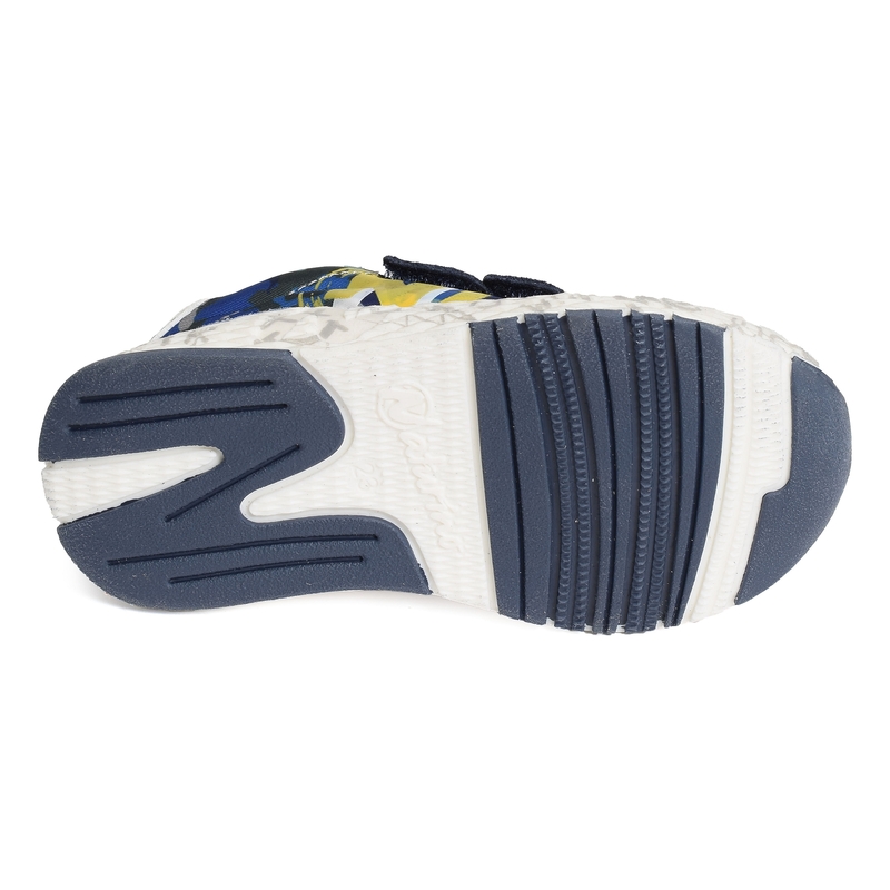 JESKO 2 VELCRO BOY Marine Gris, Baskets running Naturino