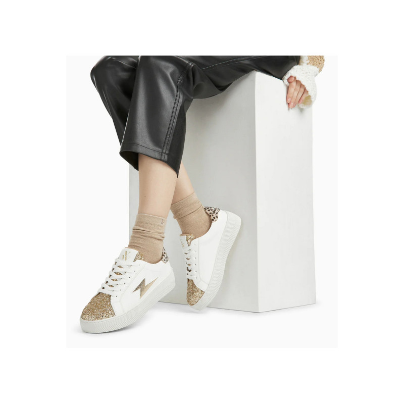 ELLEN Blanc Or, Sneakers basses Vanessa Wu