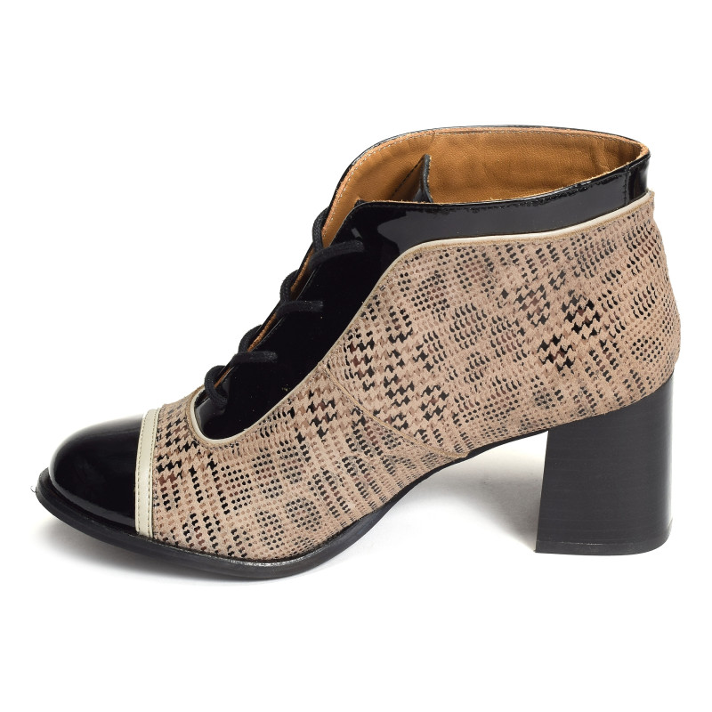 2228 Noir Beige, Bottines Nemonic