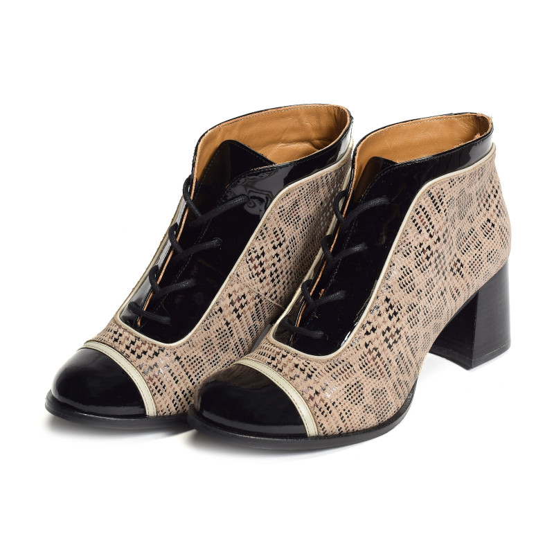 2228 Noir Beige, Bottines Nemonic