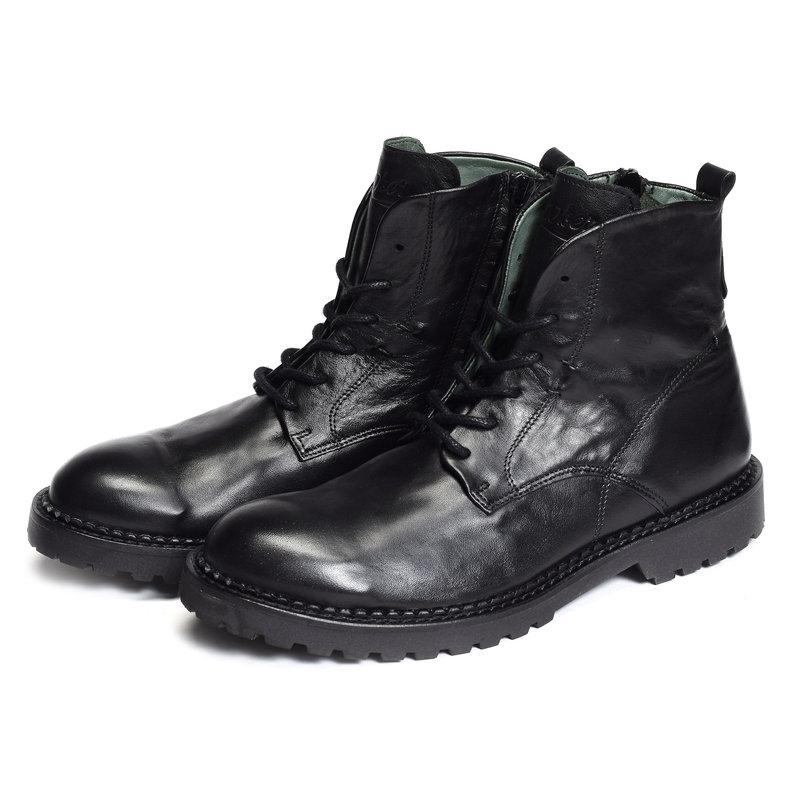 H034 ROEN Noir, Boots Hooker