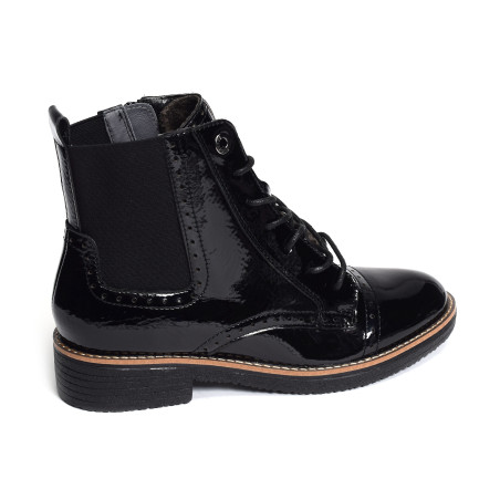 GELINE Verni Noir, Boots Fugitive