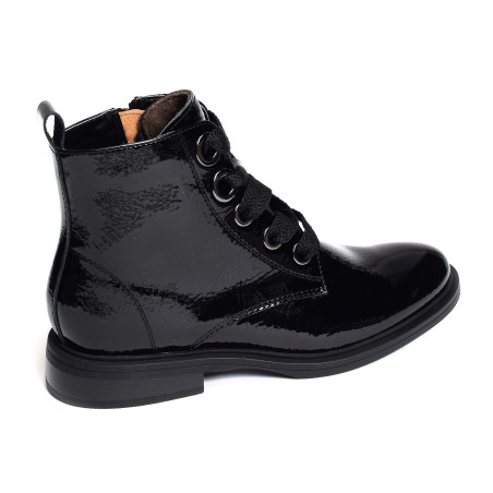 FEUTRE Verni Noir, Boots Fugitive