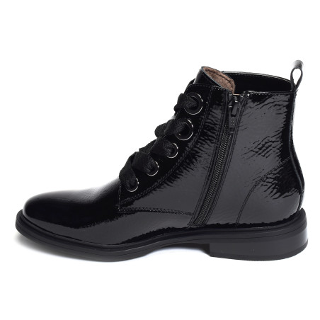 FEUTRE Verni Noir, Boots Fugitive