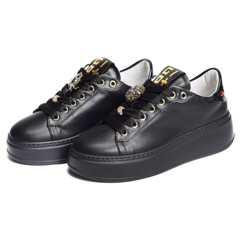 PIA 258A Noir, Sneakers basses Giopiu