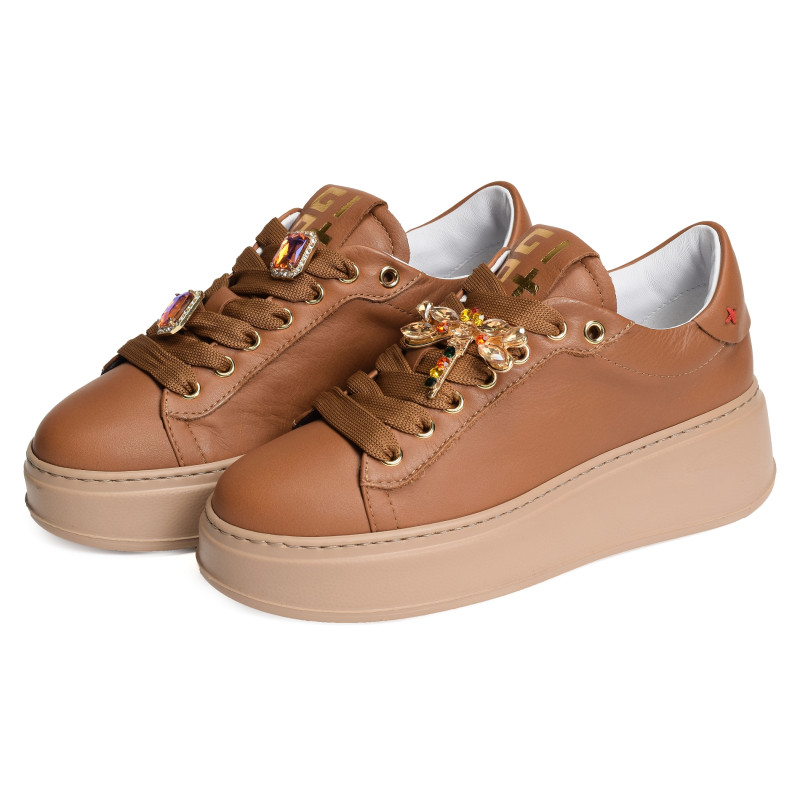 PIA 248B Camel, Sneakers basses Giopiu